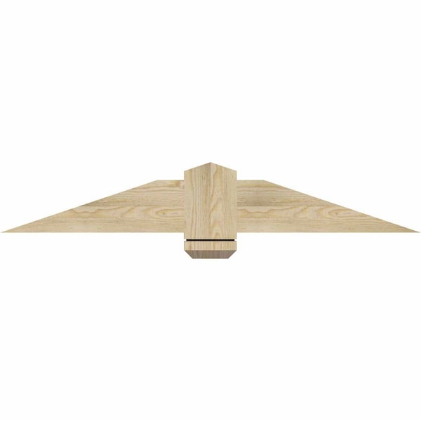 Ekena Millwork Eugene Rough Sawn Timber Gable Bracket, Douglas Fir, 48"W x 8"H x 2"D x 6"F, 4/12 Pitch GBW048X08X0206EUG00RDF - main